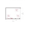 Душевой уголок BELBAGNO UNO-195-AHF-31-120/90-C-IN