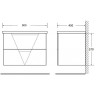 Тумба Bianco Lucido 89,6 см BELBAGNO VITTORIA VITTORIA-900-2C-SO-BL