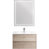 Зеркало BELBAGNO KRAFT SPC-KRAFT-700-900-LED-TCH-WARM в алюминиевой раме со встроенным светильником, 700x32x900 мм